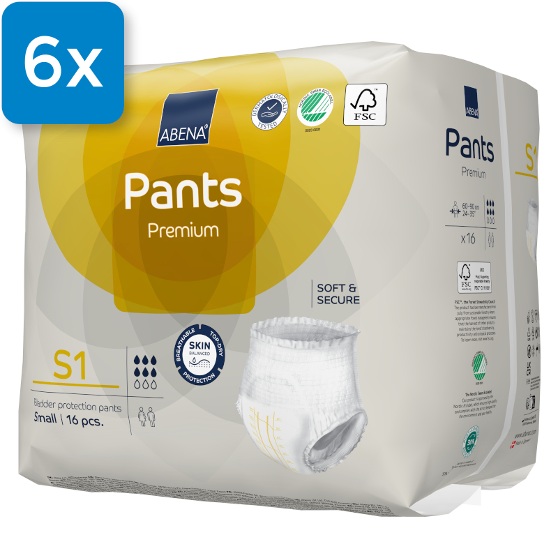 Abena Pants Premium S1 - (6 x 16 Stück)